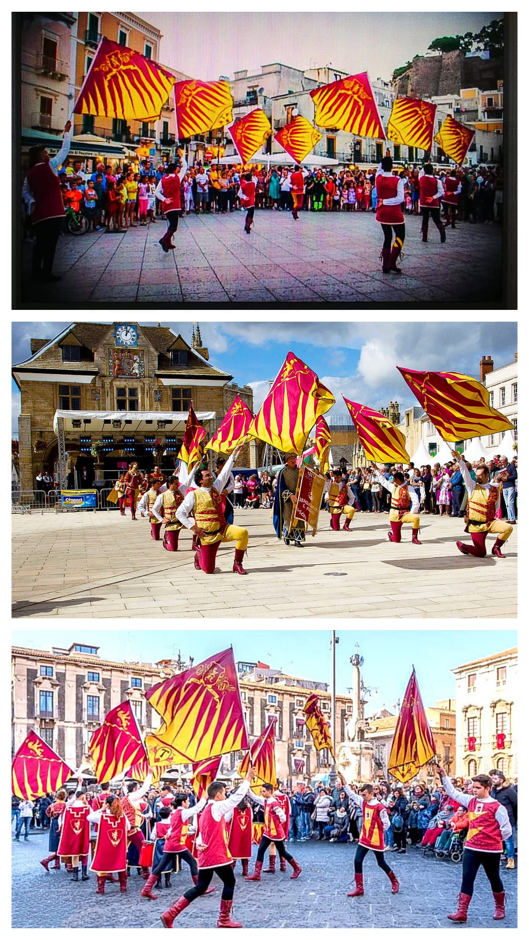 Italian Flag Performers Show